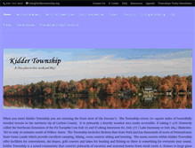 Tablet Screenshot of kiddertownship.org